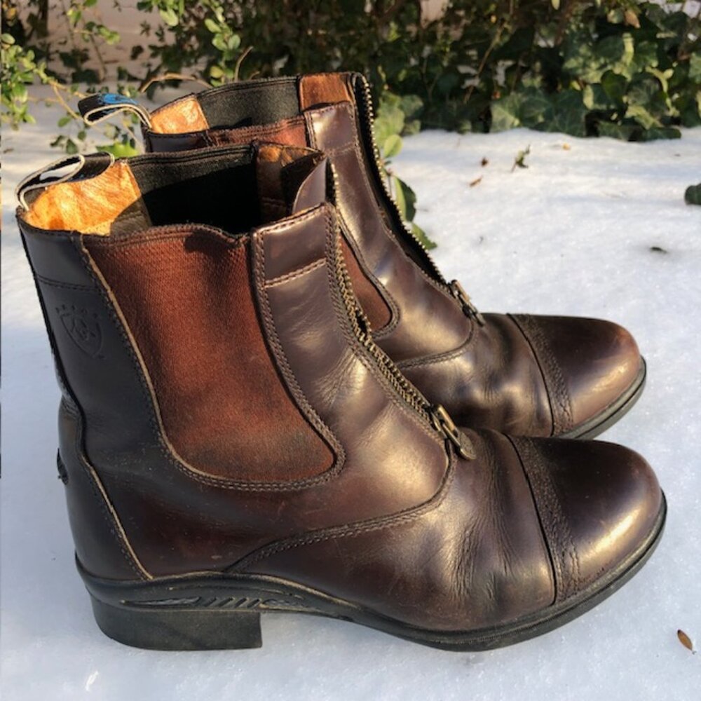 Ariat Womens Devon Pro VX Short Riding Boots Waxed Chocolate Size 8